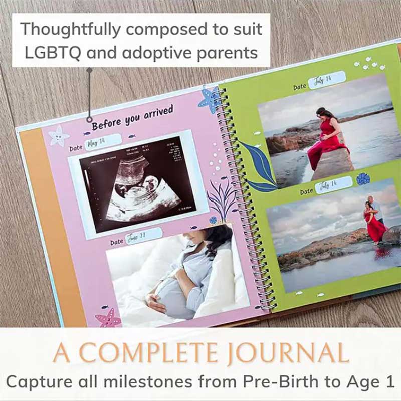 High Quality Cheap หนังสือเด็กของฉัน First Year Memory Book Custom Printing